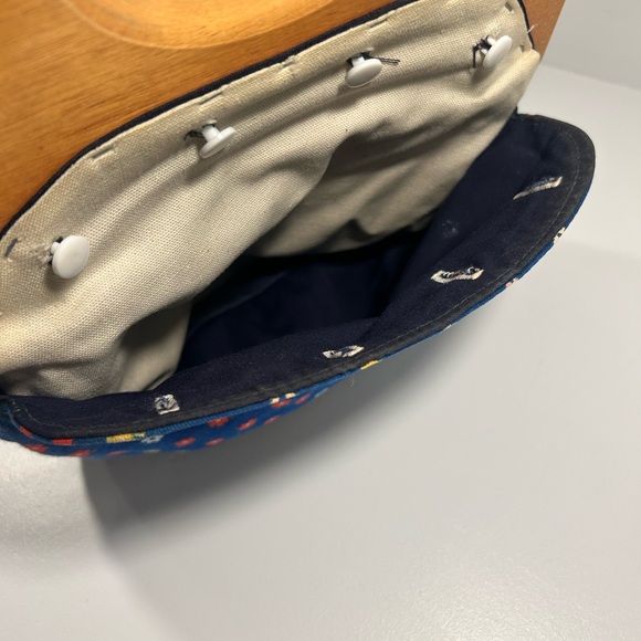 Vintage Wood Frame Purse Floral Fabric Handbag Boho Retro 1970s - Picture 2 of 13